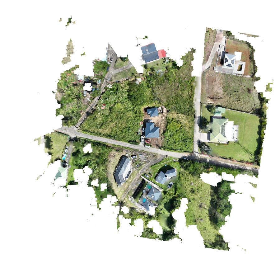 Ortho photo assemblage drone Martinique